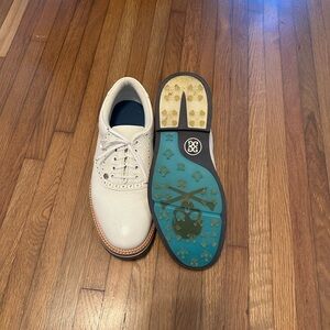 G/FORE G4 White Leather Golf Shoes | Men’s 10.5 | Lightly Worn | No Insoles